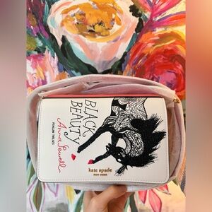 NWOT Kate Spade Novelty Black Beauty Book Horse Bag “Out Of Print” Storyteller